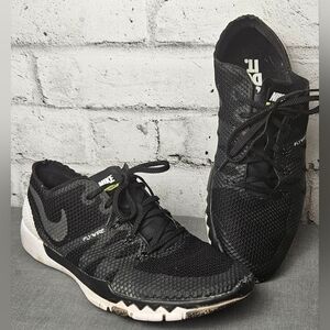 Nike Free Trainer 3.0 Flyknit 705270-001 Black Men’s Sz 9 Lightweight Gym Shoes